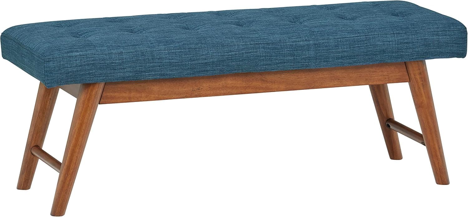 Amazon Basics Haraden Button-Tufted Bench, an Amazon dupe