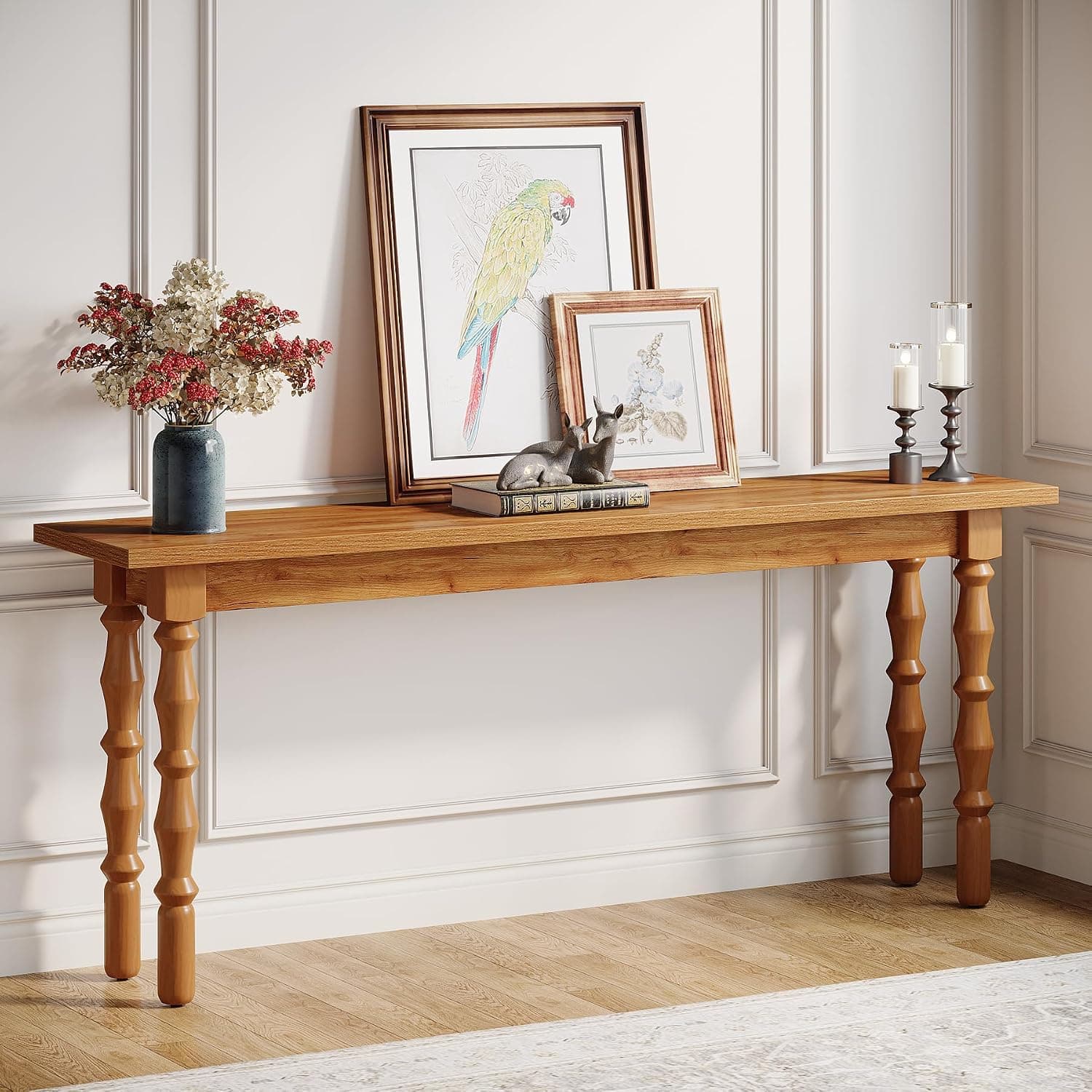 Tribesigns 70.9" Turned-Leg Console Table, an Amazon dupe