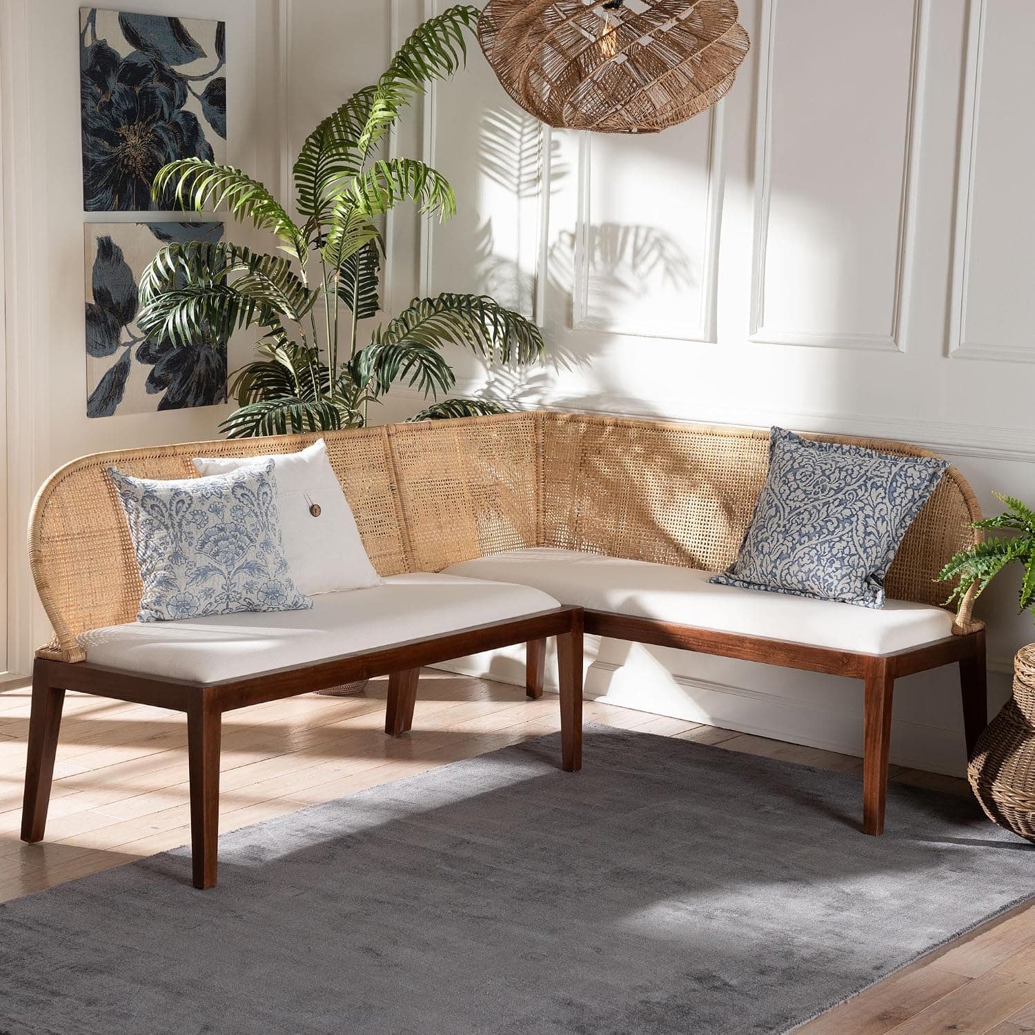Bali & pari Okinawa 2-Piece L-Shaped Corner Bench Set, an Amazon alternative
