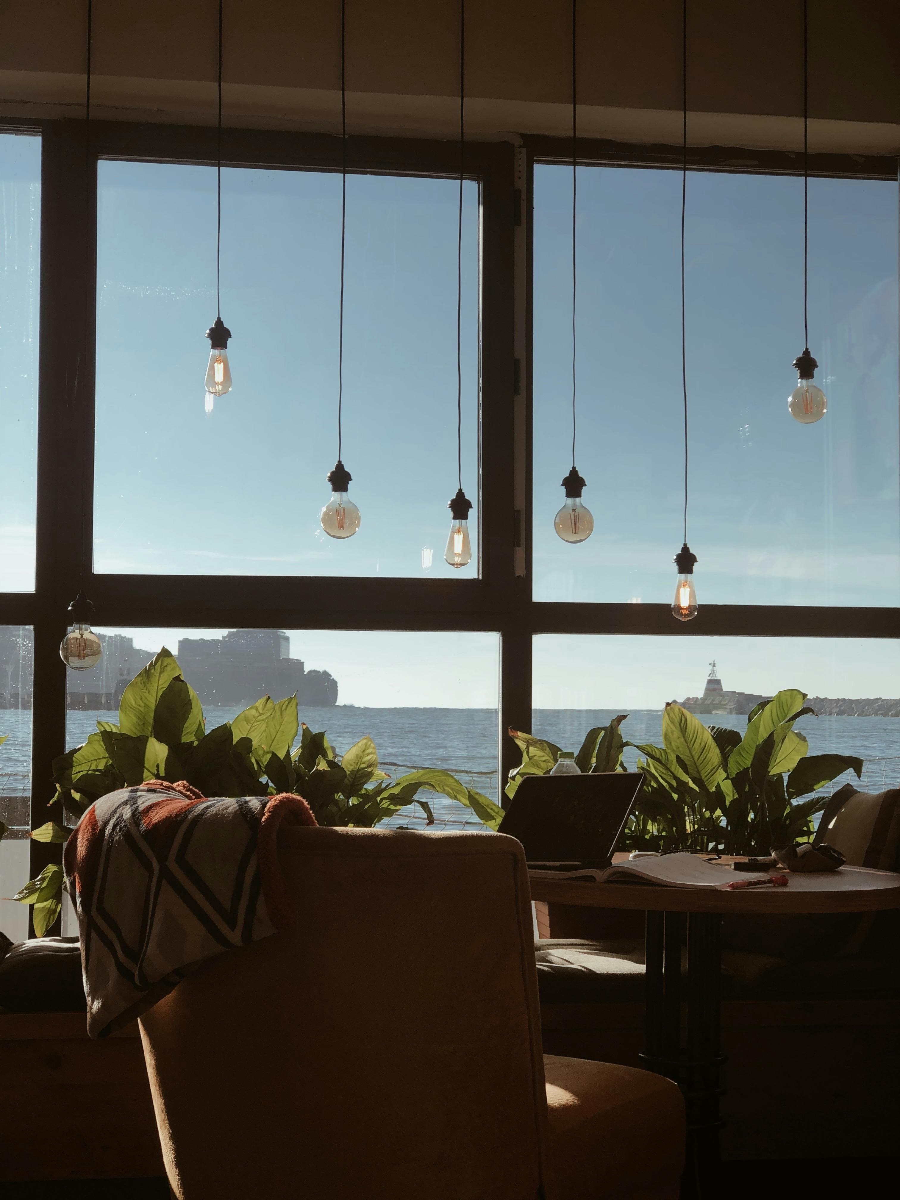 Coastal interior with ocean view