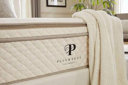 PlushBeds Botanical Bliss organic latex mattress quilted cover detail
